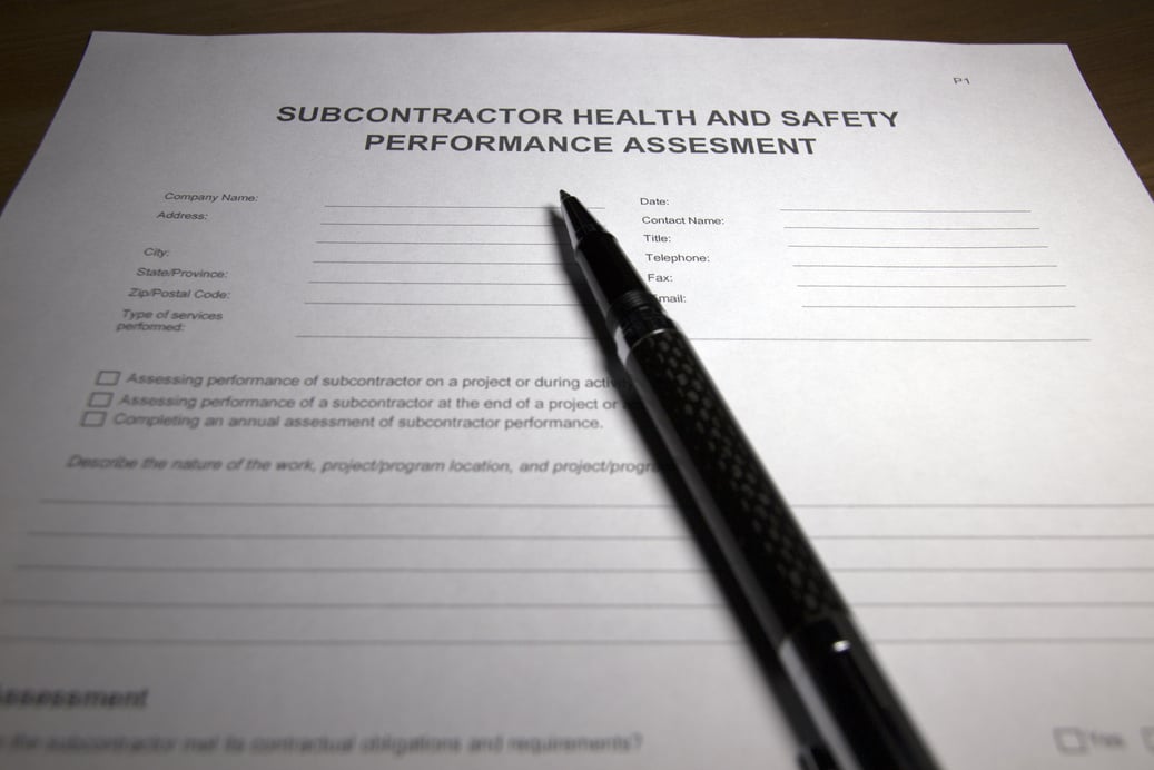 Assessing Subcontractor Health and Safety Performance